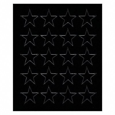 Magnetic Stars 3/4 in W Black PK20 MPN:FI-527