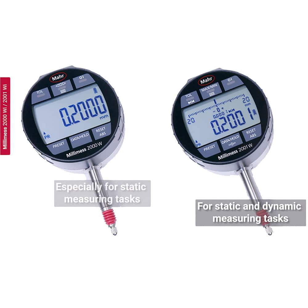 Electronic Drop Indicators, Back Type: Flat, Connection Type: USB, Display Type: Touch Screen, LCD, Accuracy (mm):  1 (0,2 + 0,5 x L), Calibrated: No MPN:4346700