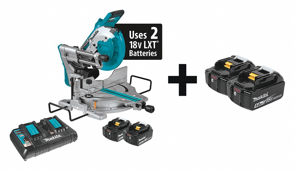 Cordless Miter Saw Kit 4400 RPM 36.0VDC MPN:XSL06PT + BL1850B-2