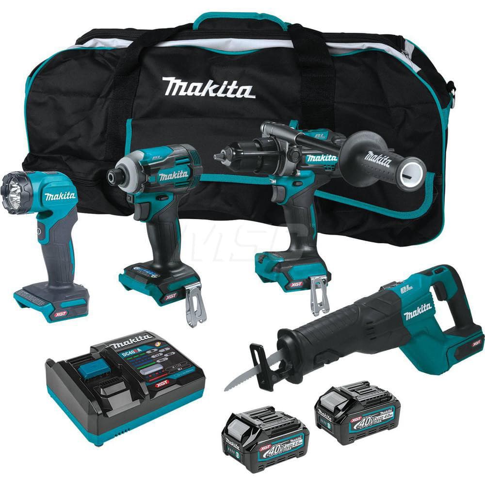 Cordless Tool Combination Kit: 40V, 4 Pc MPN:GT401M1D1