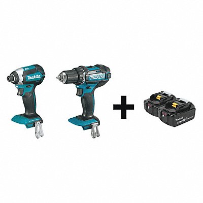 Cordless Combination Kit 2 Tools 18V DC MPN:XDT13Z  XFD10Z + BL1840B-2