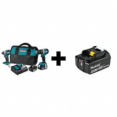 Cordless Combination Kit 18V DC 2 Tools MPN:XT269T/BL1850B