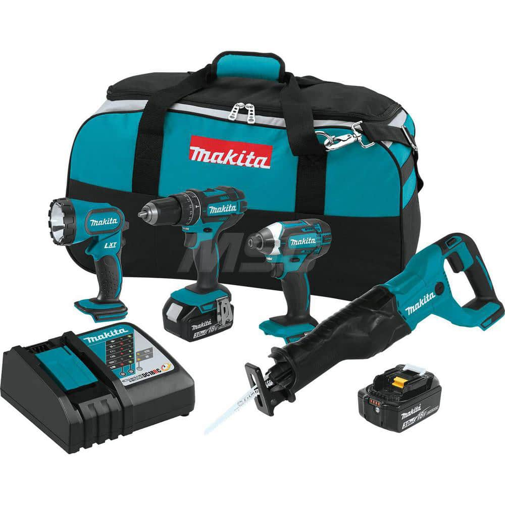 Cordless Tool Combination Kit: 18V, 4 Pc MPN:XT440