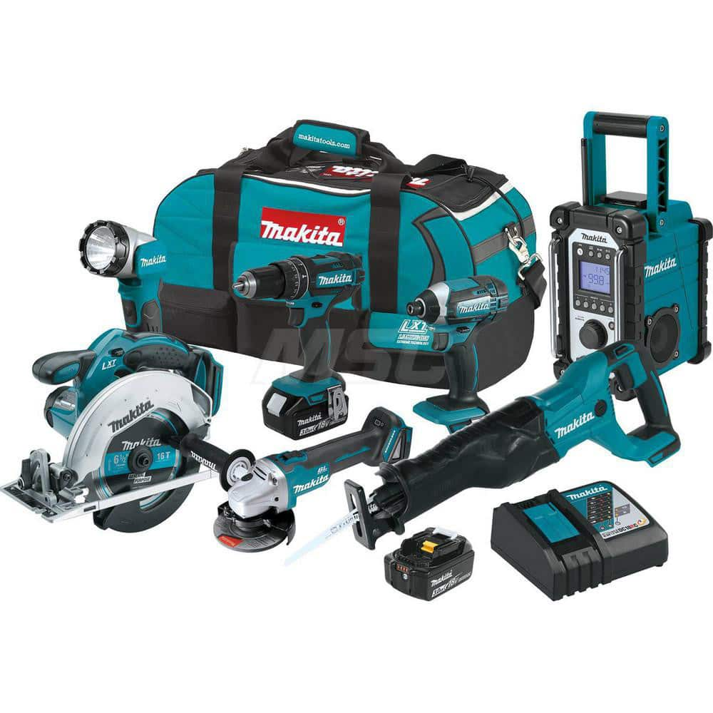 Cordless Tool Combination Kit: 18V, 7 Pc MPN:XT704