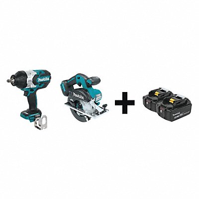 Cordless Combination Kit 2 Tools 18V DC MPN:XWT08Z  XSC02Z + BL1840B-2