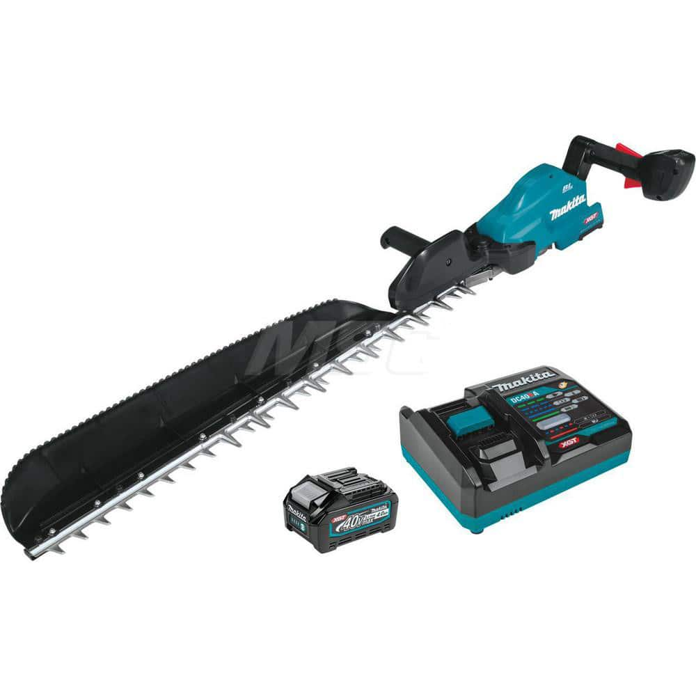 Hedge Trimmer: Battery Power, Single-Sided Blade, 30