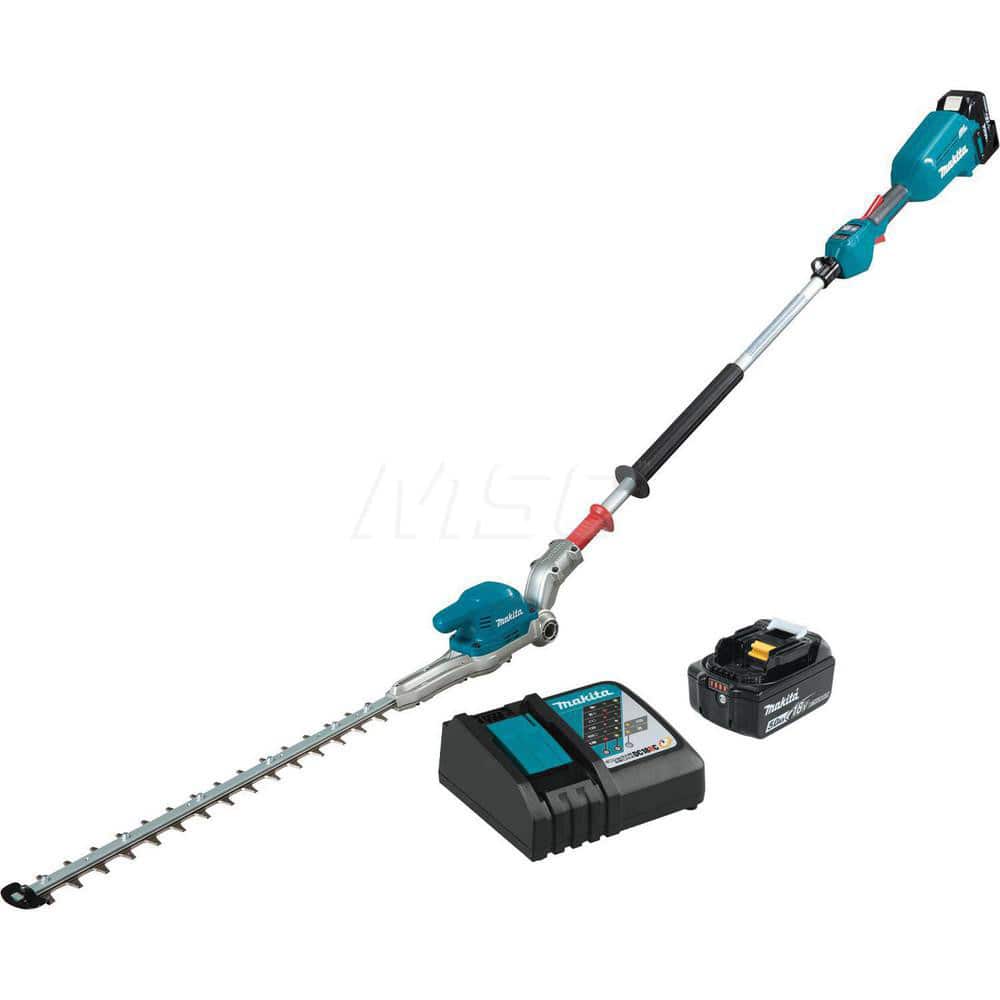 Hedge Trimmer: Battery Power, Double-Sided Blade, 20