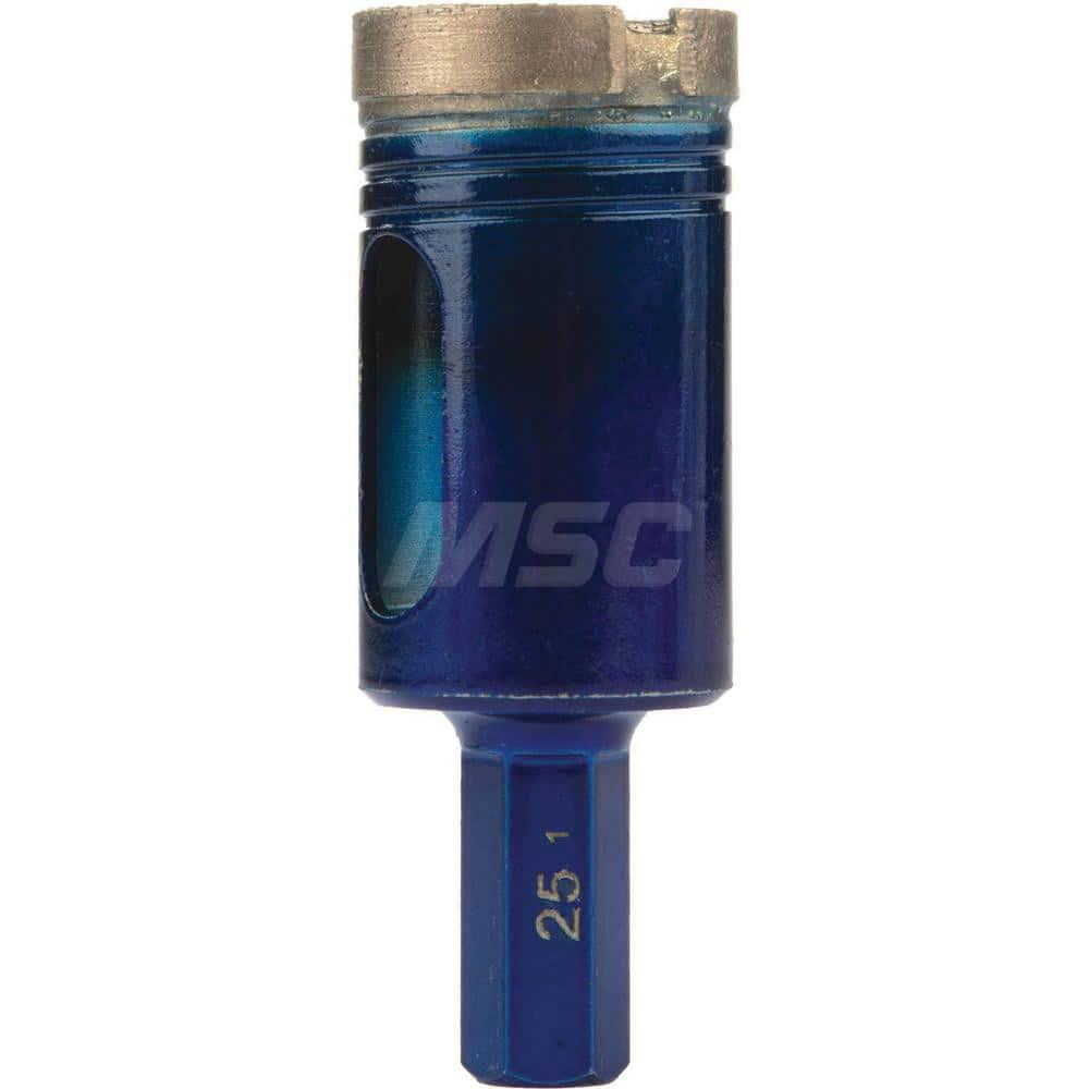 Tile & Glass Drill Bits, Drill Bit Size: 1in , Shank Diameter: 3.0000 , Tool Material: Polycrystalline Diamond (PCD)  MPN:E-11748