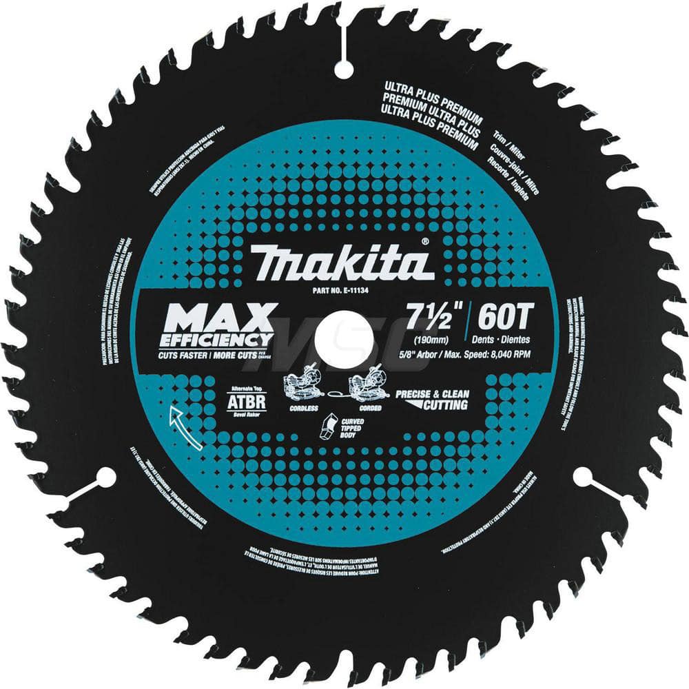 Wet & Dry Cut Saw Blade: 7-1/2