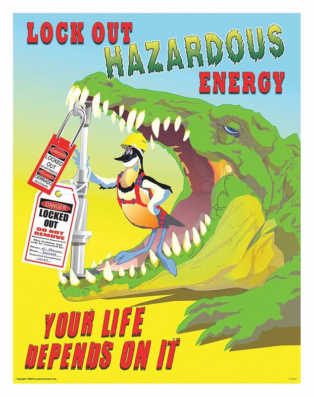 Safety Poster 21 in x 27 in Paper MPN:31P-021-01