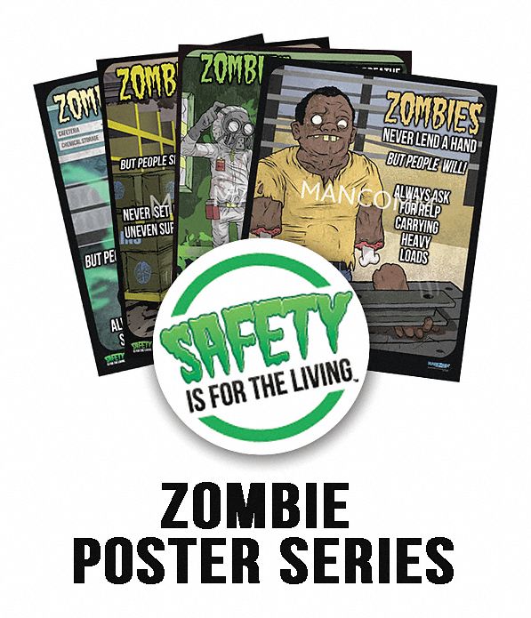 Safety Poster 21 in x 27 in Paper PK12 MPN:31P-199-01