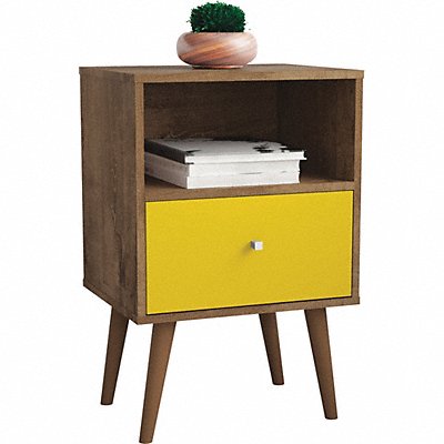 Nightstand Mid CenturymBrown/Yellow MPN:203AMC94