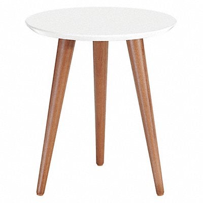 End Table Round White 17.32 MPN:252151