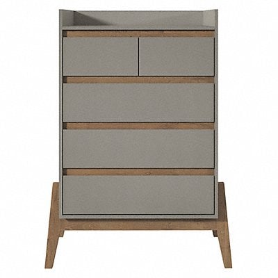 Tall Dresser 5 Drawers Grey 48.23 MPN:350845