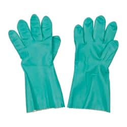 Chemical Resistant Gloves: 2X-Large, 11 mil Thick, Nitrile, Supported, Type A Chemical-Resistant MPN:34381041