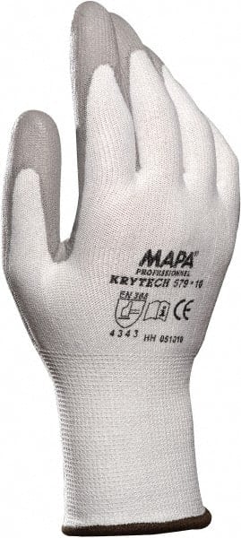Cut-Resistant Gloves: Size X-Large, ANSI Cut A3, ANSI Puncture 2, Polyurethane, Series KryTech 584 MPN:34584000