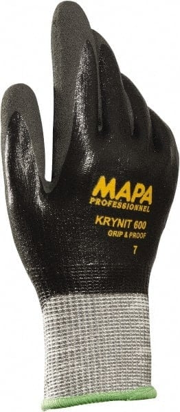 Cut-Resistant Gloves: Size X-Large, ANSI Cut A2, ANSI Puncture 3, Nitrile, Series KryTech 600 MPN:34600010