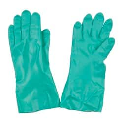 Chemical Resistant Gloves: X-Large, 18 mil Thick, Nitrile, Supported MPN:483420