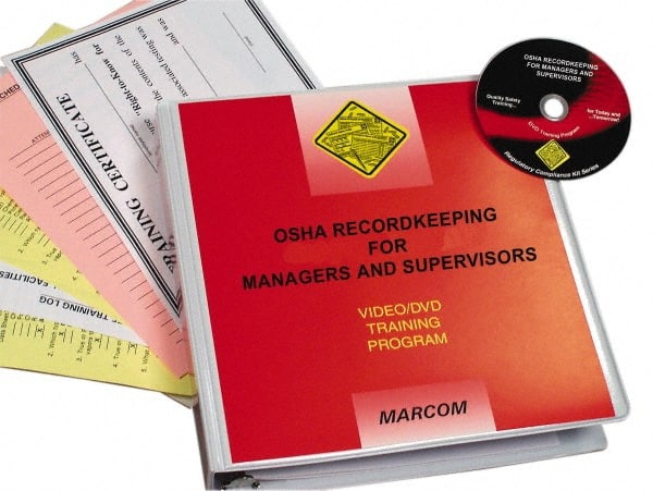 OSHA Recordkeeping for Managers & Supervisors, Multimedia Training Kit MPN:V0004419EO