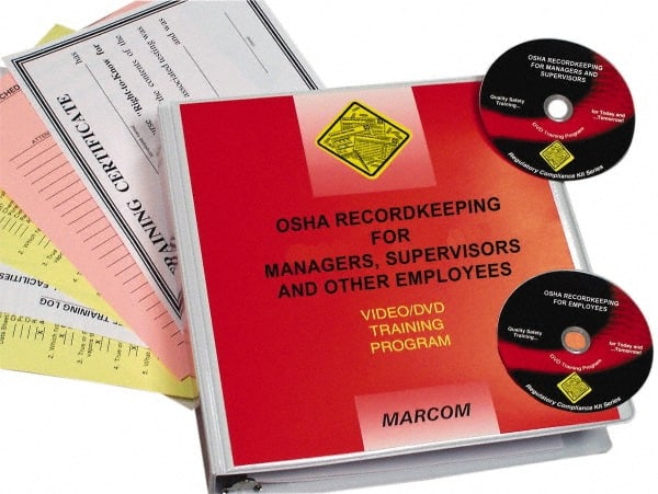 OSHA Recordkeeping for Managers, Supervisors & Employees, Multimedia Training Kit MPN:V0000189EO