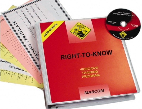 Right to Know for Auto Service Facilities, Multimedia Training Kit MPN:V0003529EO