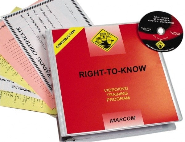 Right to Know for Building & Construction Companies, Multimedia Training Kit MPN:K0003579ET