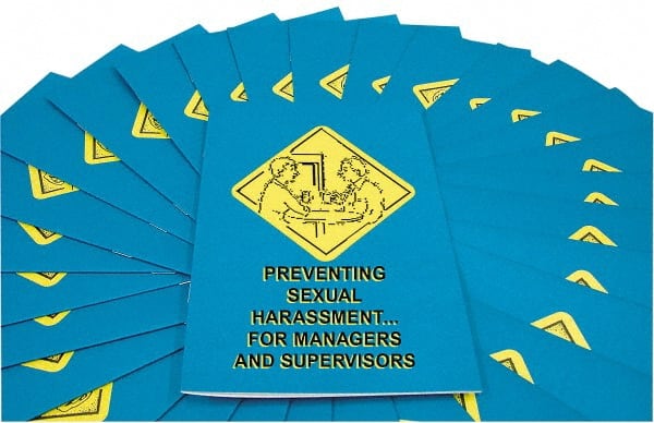 15 Qty 1 Pack Preventing Sexual Harassment for Managers & Supervisors Training Booklet MPN:B0000480EM