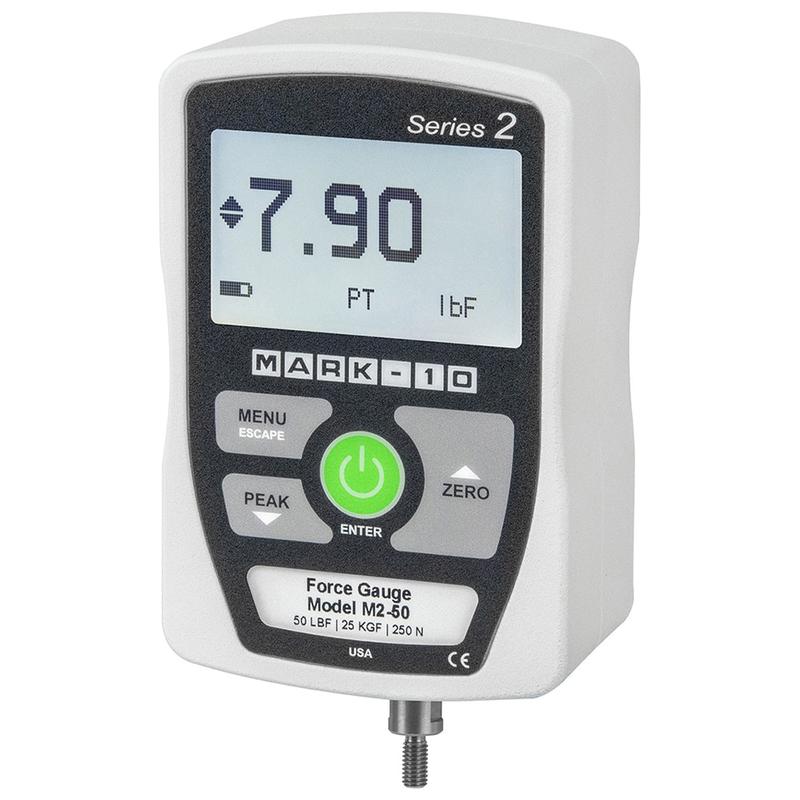 Digital Force Gage: 10 lb Capacity, 0.01 lb Resolution MPN:M2-10