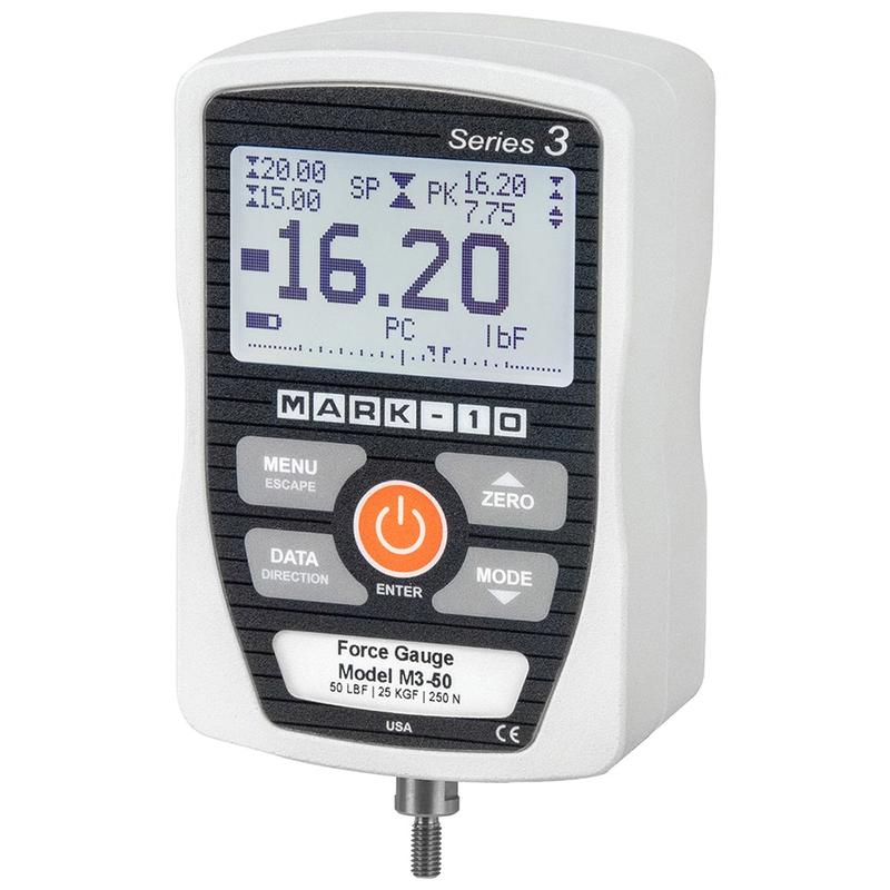 Digital Force Gage: 0.5 lb Capacity, 0.0005 lb Resolution MPN:M3-05