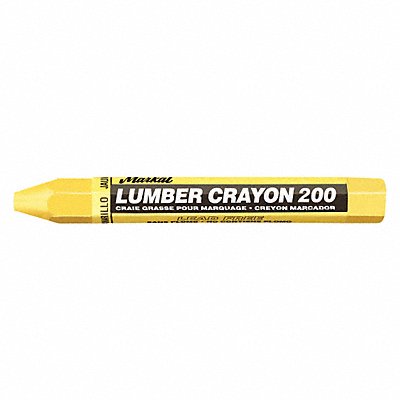 Lumber Crayon Yellow 1/2 Size PK12 MPN:80351