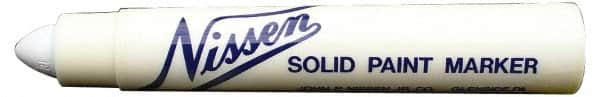 Solid Paint Marker: White, Alcohol-Based, Soft Crayon Point MPN:28770