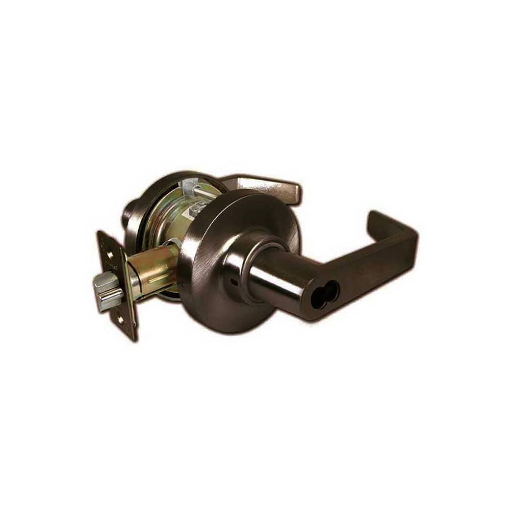 Lever Locksets, Lockset Type: Storeroom , Key Type: Keyed Different , Material: Steel , Finish: Oil Rubbed Bronze , Strike Type: ASA Strike  MPN:175RF-10B