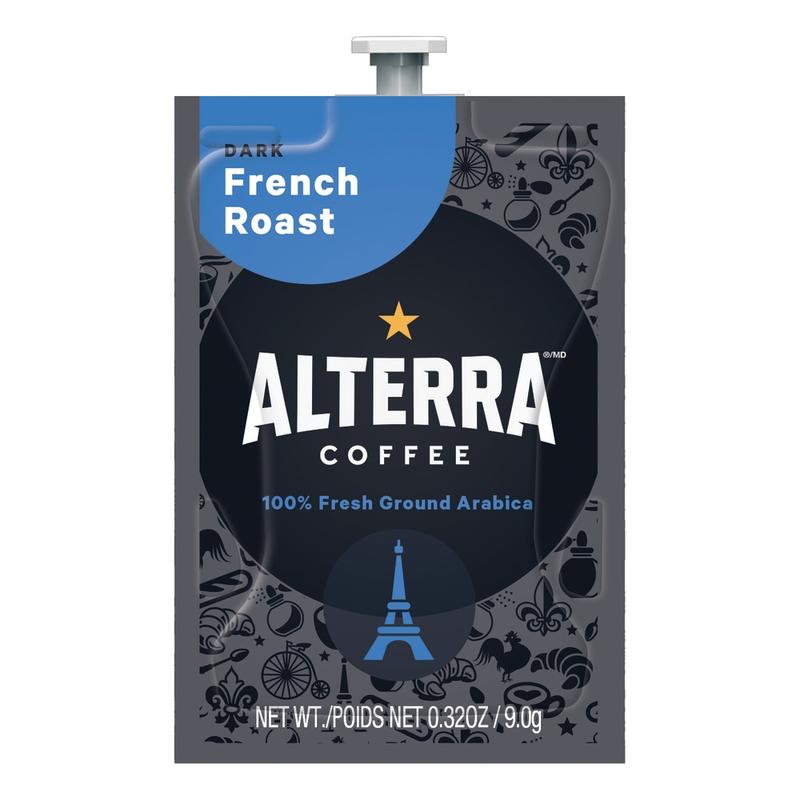 FLAVIA Coffee ALTERRA Single-Serve Coffee Freshpacks, French Roast, Carton Of 100 MPN:A184