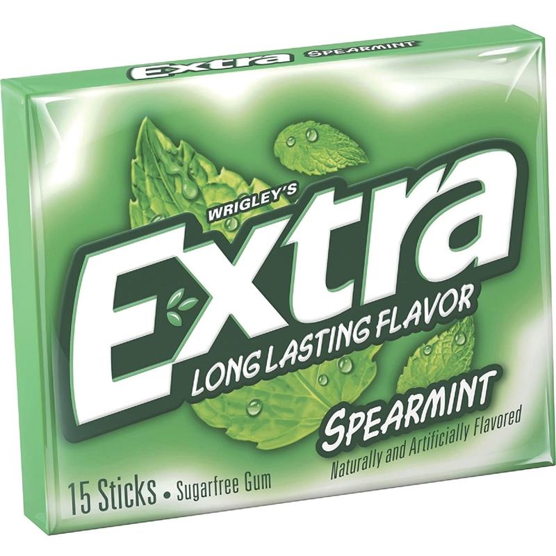 Mars Spearmint Flavored Chewing Gum - Spearmint - 10 / Box (Min Order Qty 3) MPN:22037