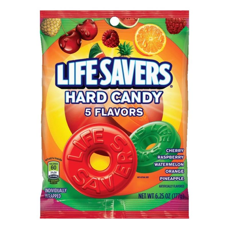 Life Savers Hard Candy, 5 Flavors, 6.25 Oz Bag (Min Order Qty 20) MPN:8501