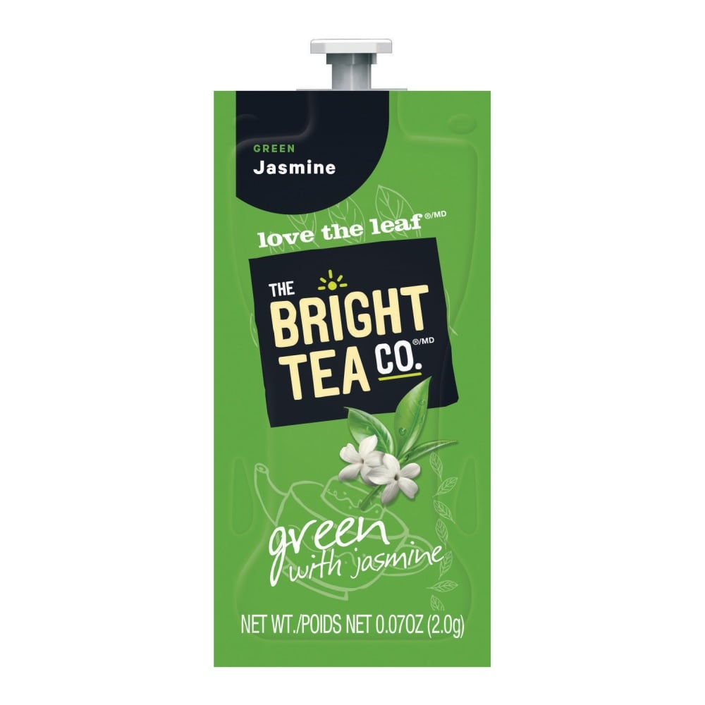 The Bright Tea Co. Green with Jasmine Tea Single-Serve Freshpacks, 0.25 Oz, Box Of 100 (Min Order Qty 2) MPN:B503