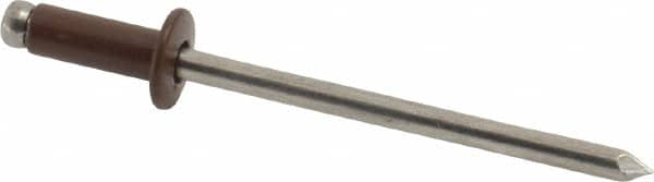 Open End Blind Rivet: Button Head, Aluminum Body, Aluminum Mandrel MPN:44081