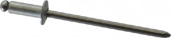 Open End Blind Rivet: Button Head, Steel Body, Steel Mandrel MPN:44115