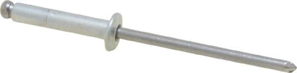 Open End Blind Rivet: Button Head, Steel Body, Steel Mandrel MPN:M44122