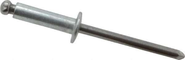 Open End Blind Rivet: Button Head, Steel Body, Steel Mandrel MPN:44152