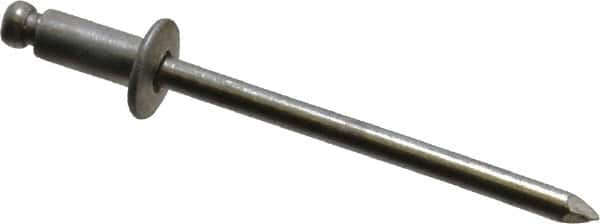 Open End Blind Rivet: Button Head, Aluminum Body, Aluminum Mandrel MPN:44212