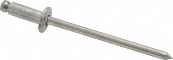 Open End Blind Rivet: Button Head, Aluminum Body, Aluminum Mandrel MPN:44215