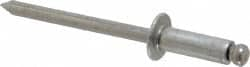 Open End Blind Rivet: Button Head, Aluminum Body, Aluminum Mandrel MPN:44249