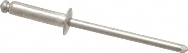 Open End Blind Rivet: Button Head, Stainless Steel Body, Stainless Steel Mandrel MPN:44421