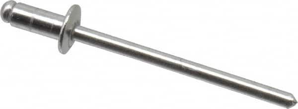 Open End Blind Rivet: Button Head, Aluminum Body, Aluminum Mandrel MPN:70212