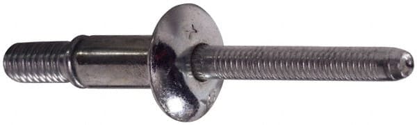 Structural Blind Rivet: Protruding Head, Steel Body, Steel Mandrel MPN:HKLP-R8-10-PKT