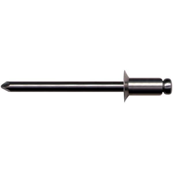 Open End Blind Rivet: Size 46, Countersunk Head, Steel Body, Steel Mandrel MPN:M50126