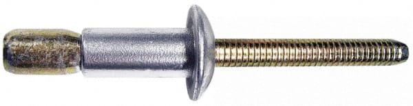 Structural Blind Rivet: Countersunk Head, Aluminum Body, Aluminum Mandrel MPN:MGL100-B6-6-PKT