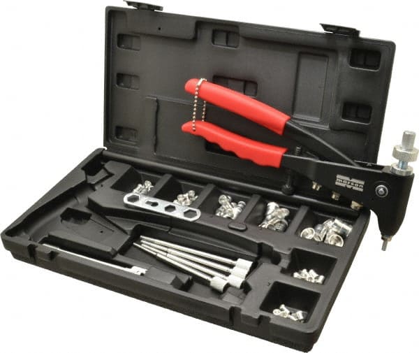 63 Piece Aluminum Manual Rivet Nut Tool Kit MPN:39313