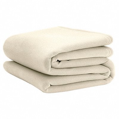 D9499 Fleece Blanket Queen 90x90 in Ivory PK4 MPN:1B06726